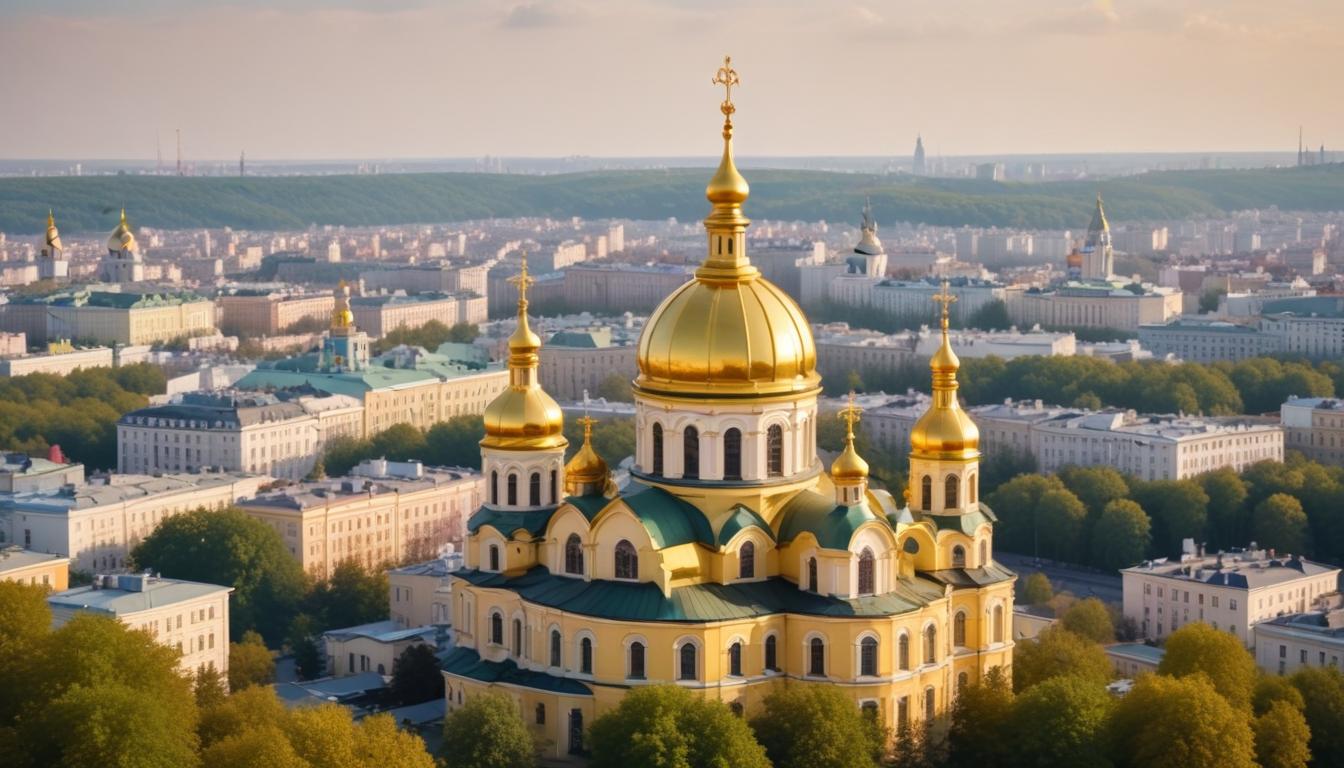 Kiev'in Tarihi Güzellikleri: Altın Kubbeli Katedrali ve Büyüleyici Andrew Yokuşu