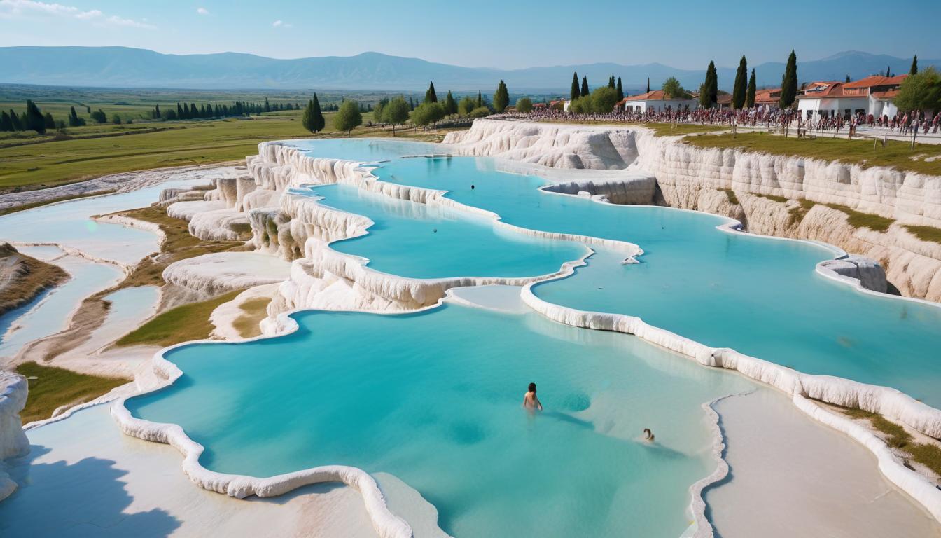 Pamukkale: Bembeyaz Travertenler ve Doğanın Eşsiz Güzelliği